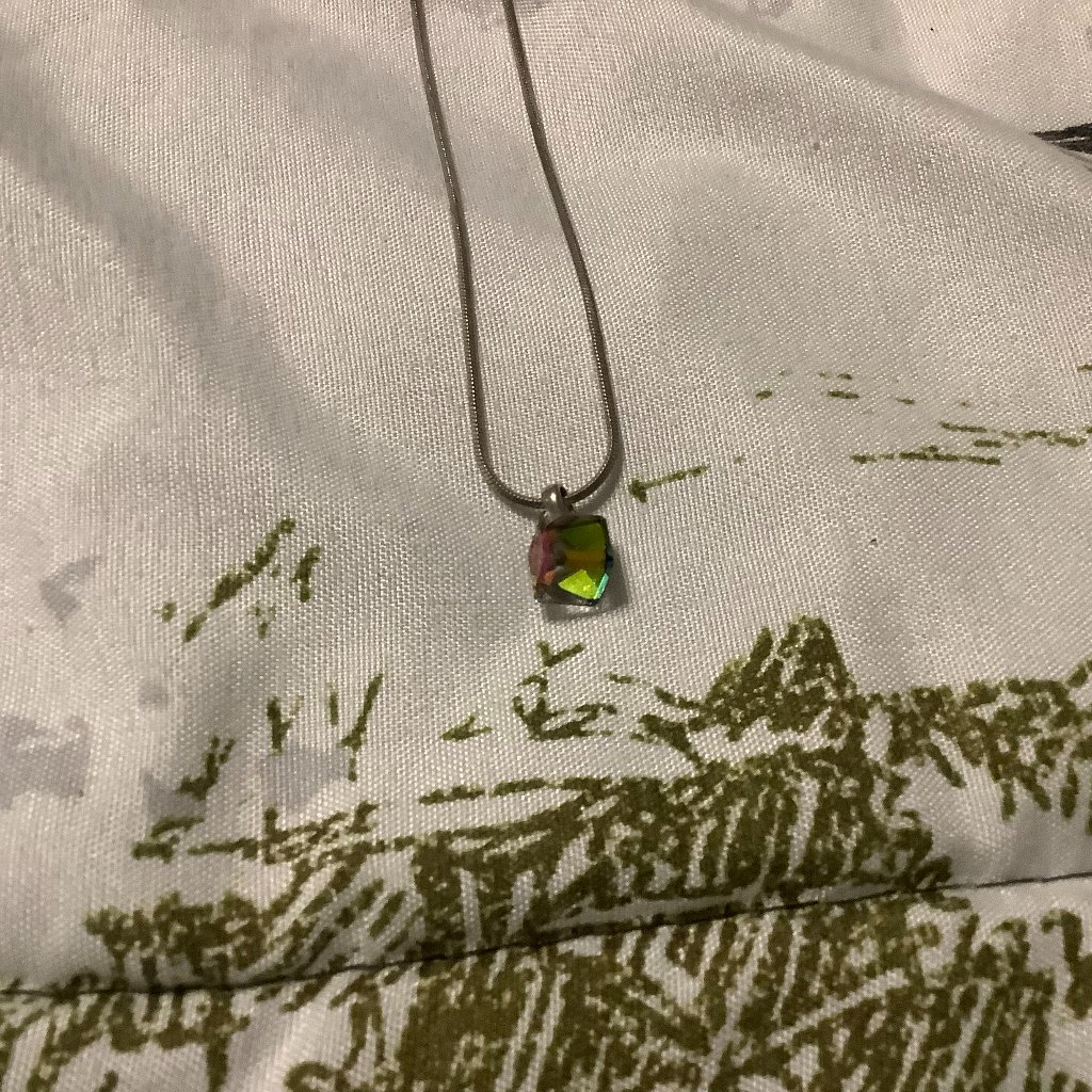 Vintage Multicolored Necklace Cubed Nwt Brand New 20$